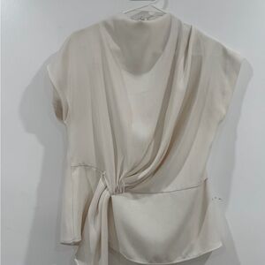 Cream Zara Blouse Top